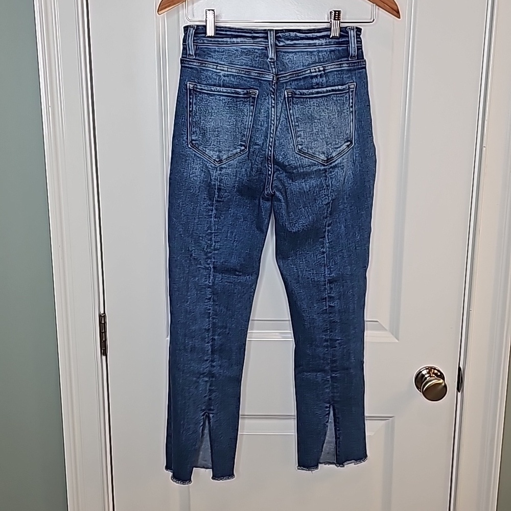 Flying Monkey Blue Raw Hem Distressed Jeans - Size 25 - Picture 5 of 10
